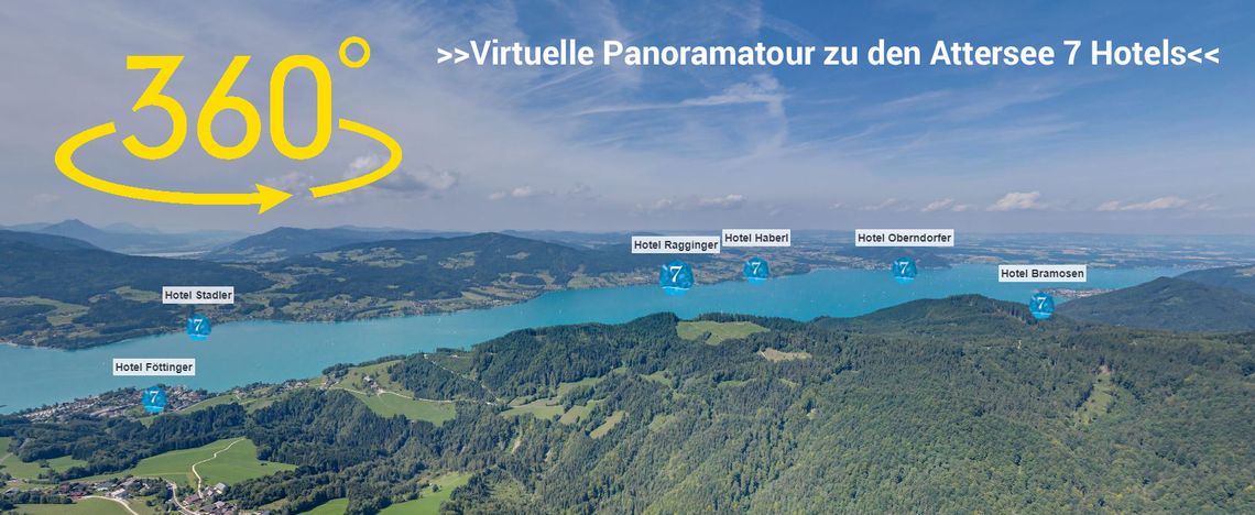360° Tour Attersee 7 Hotels